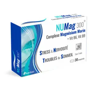 NUMag 300 magnésium marin contre stress, nervosité et troubles du sommeil