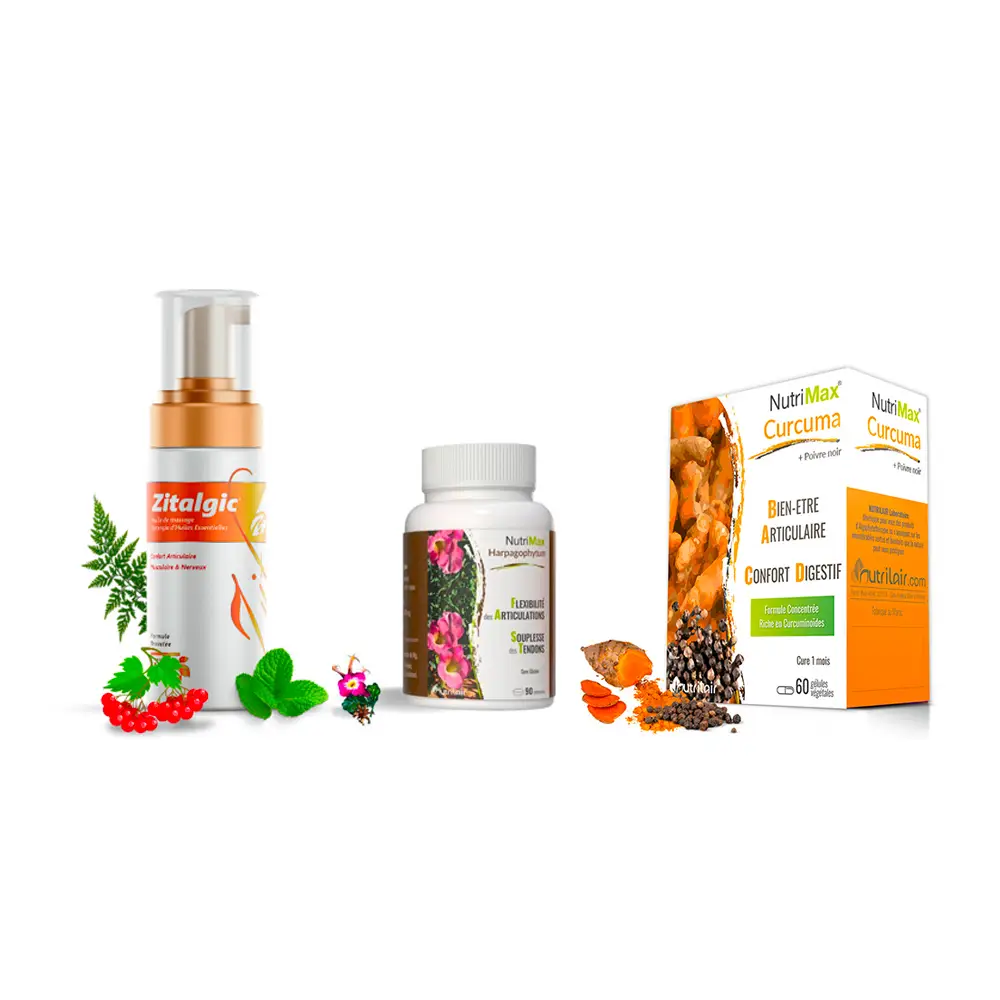 Pack articulation Harpagophytum Curcuma Zitalgic – Soulagement naturel des douleurs | BioEkleel