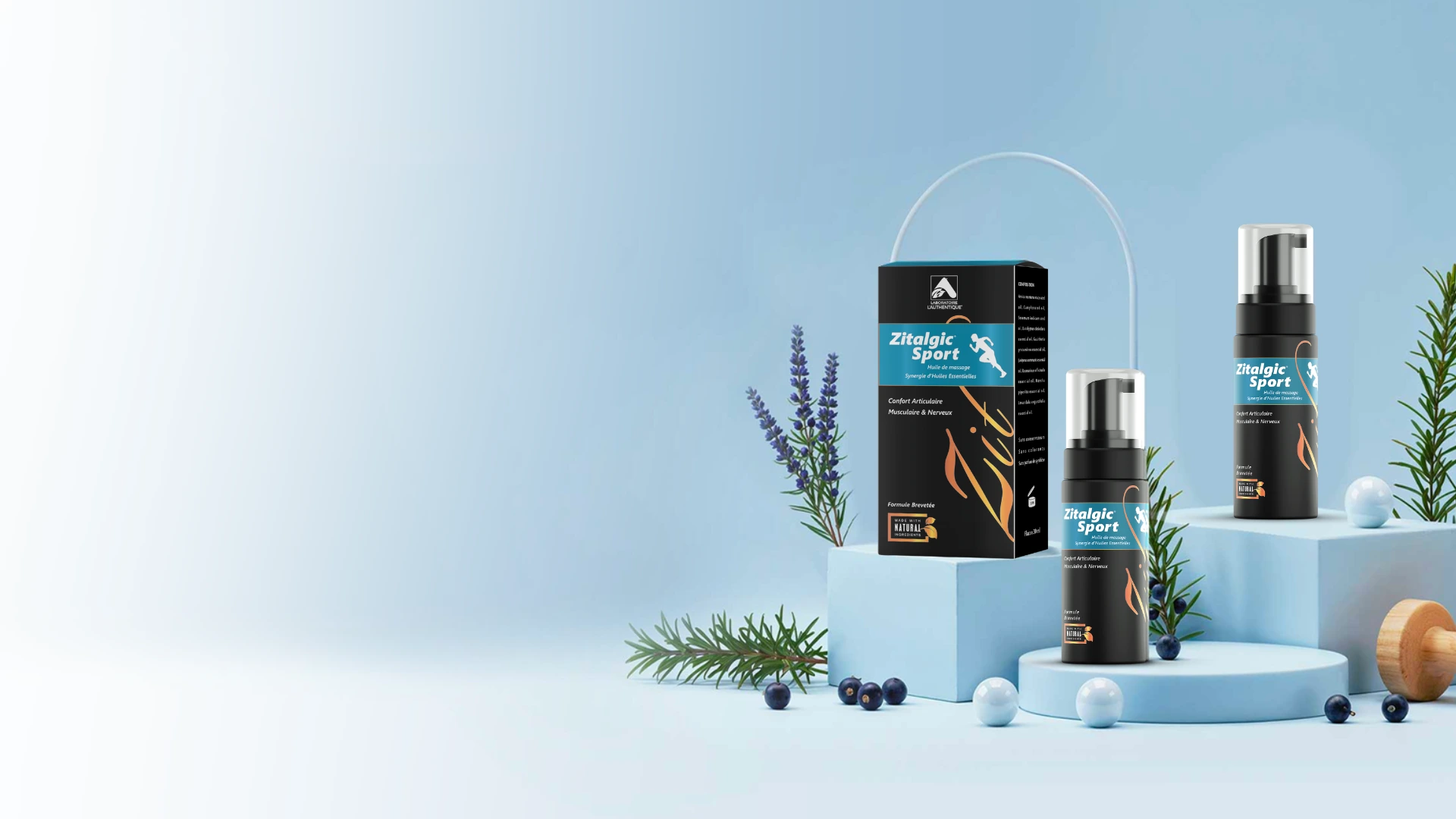 Zitalgic Sport – Synergie d'huiles essentielles naturelle pour performance sportive et récupération musculaire